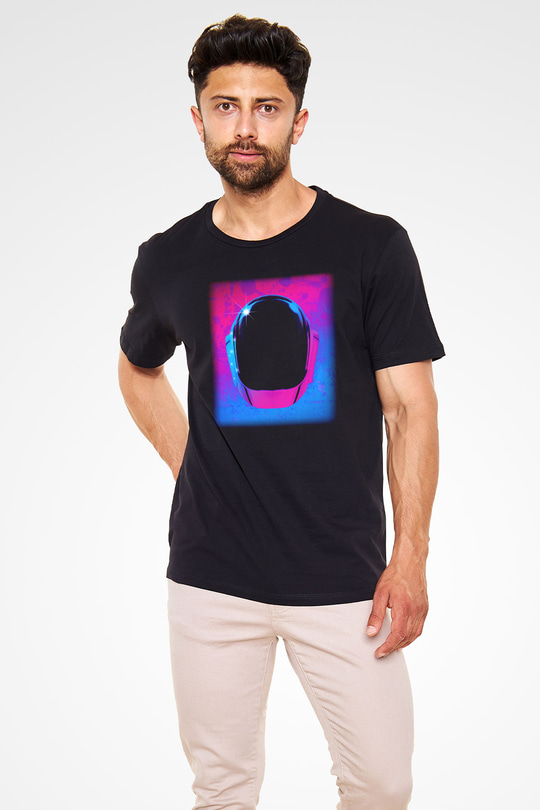Daft Punk Siyah Unisex Tişört T-Shirt - TişörtFabrikası