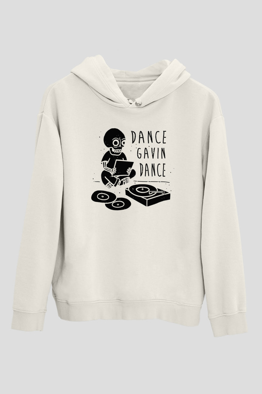 Dance Gavin Dance Beyaz Unisex Kapüşonlu Sweatshirt