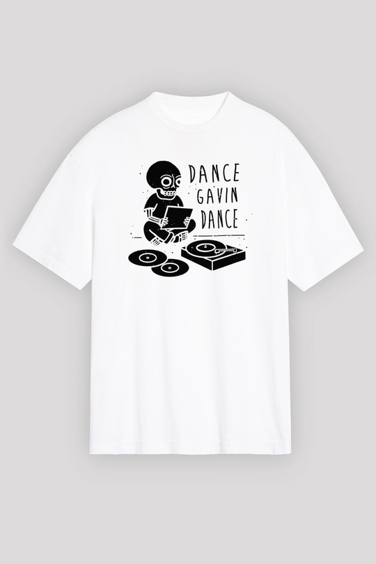 Dance Gavin Dance Beyaz Oversize Tişört Oversize T-shirt - TişörtFabrikası