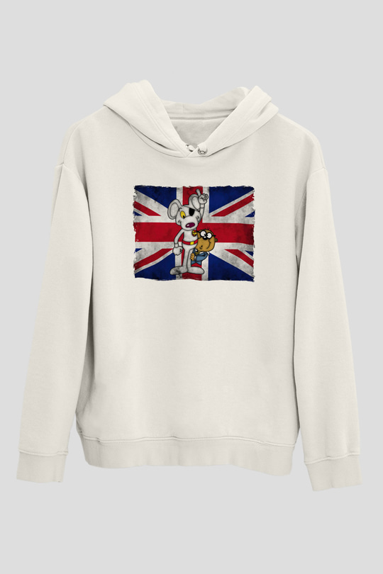 Danger Mouse Beyaz Unisex Hoodie