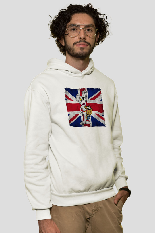Danger Mouse Beyaz Unisex Hoodie