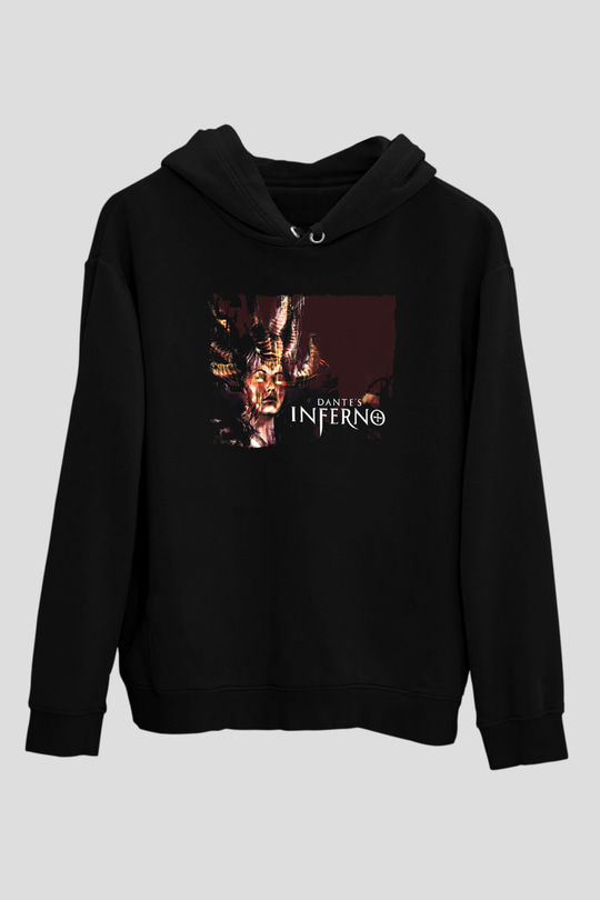 Dantes Inferno Siyah Unisex Hoodie