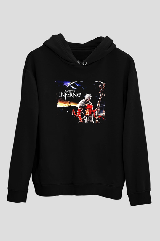 Dantes Inferno Siyah Unisex Hoodie