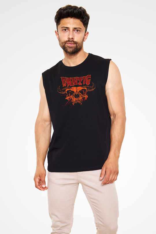 Danzig Siyah Unisex Kolsuz Tişört