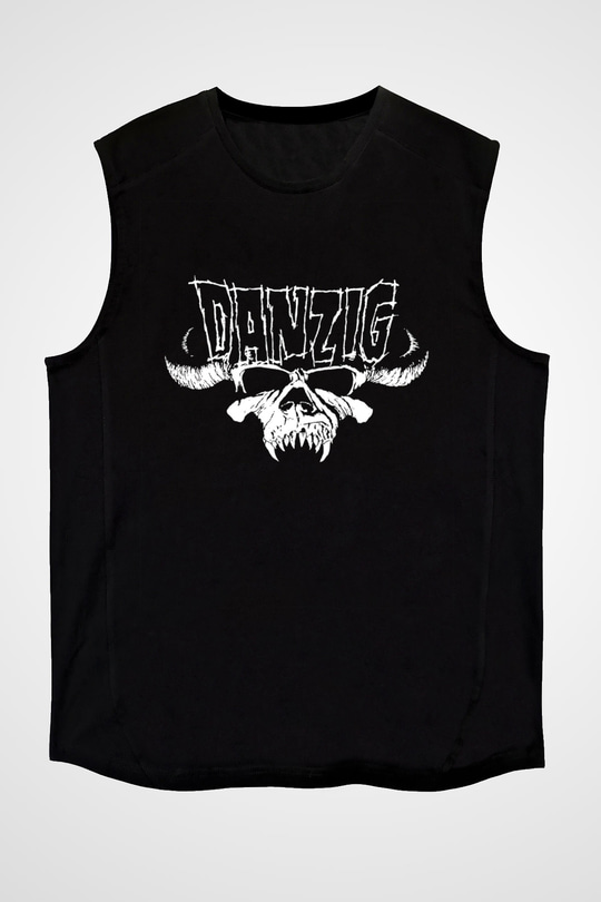 Danzig Siyah Unisex Kolsuz Tişört