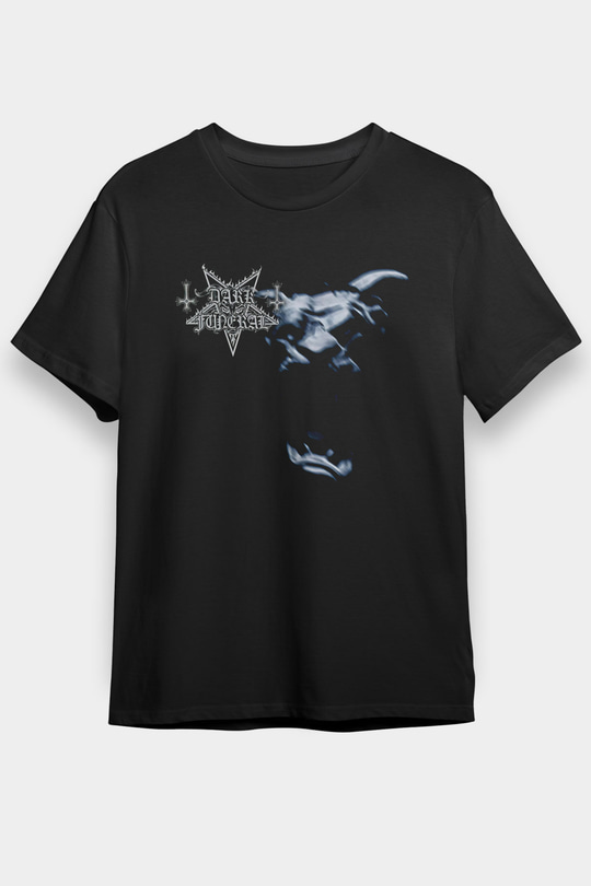 Dark Funeral Baskılı Unisex Siyah Tişört - Tshirt