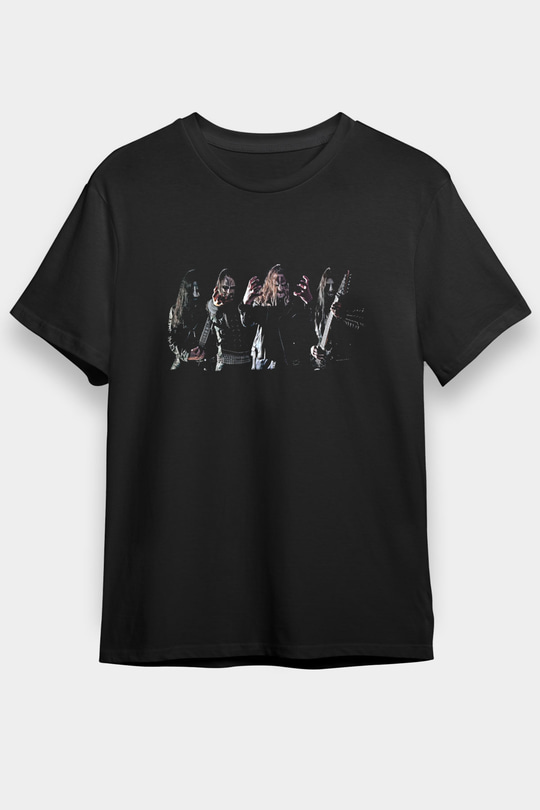 Dark Funeral Baskılı Unisex Siyah Tişört - Tshirt
