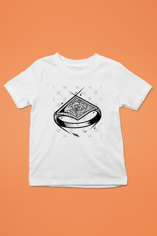 Dark Souls Baskılı Beyaz Unisex Beyaz Çocuk Tişört - Tshirt