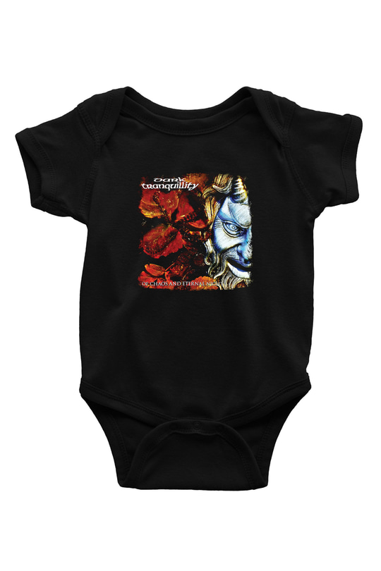 Dark Tranquillity Baskılı Unisex Siyah Bebek Body - Zıbın