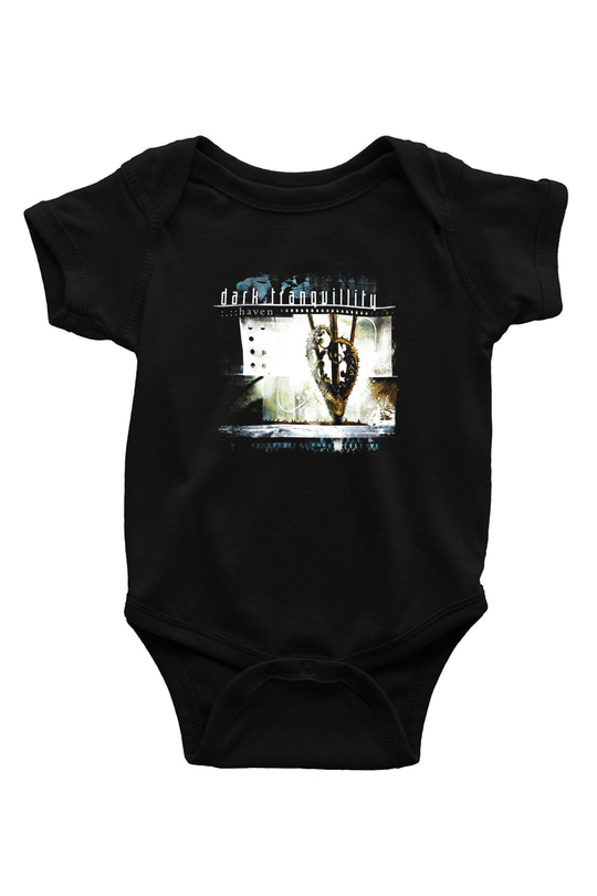 Dark Tranquillity Baskılı Unisex Siyah Bebek Body - Zıbın
