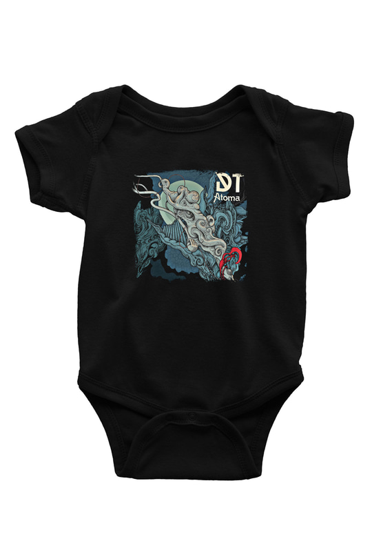 Dark Tranquillity Baskılı Unisex Siyah Bebek Body - Zıbın