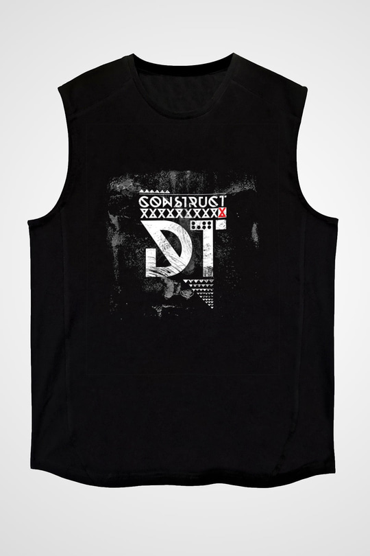 Dark Tranquillity Baskılı Unisex Siyah Kolsuz Tişört