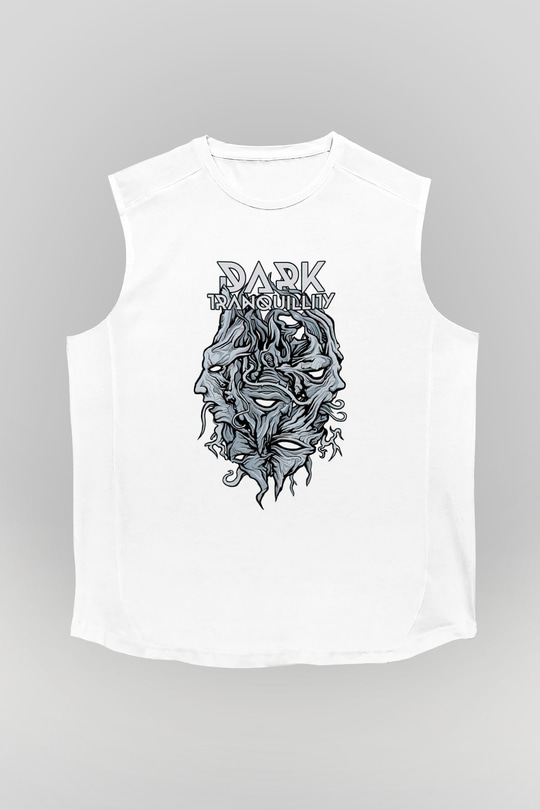 Dark Tranquillity Beyaz Unisex Kolsuz Tişört