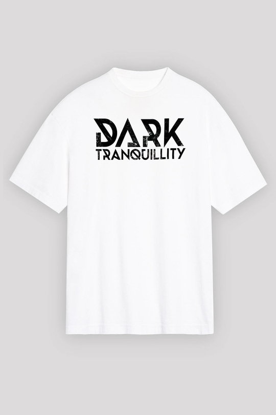 Dark Tranquillity Beyaz Unisex Oversize Tişört T-Shirt