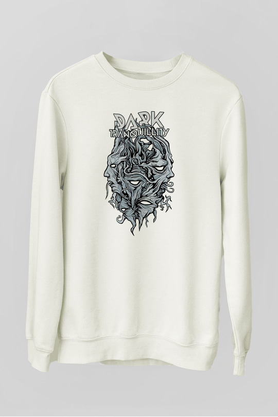 Dark Tranquillity Beyaz Unisex Sweatshirt