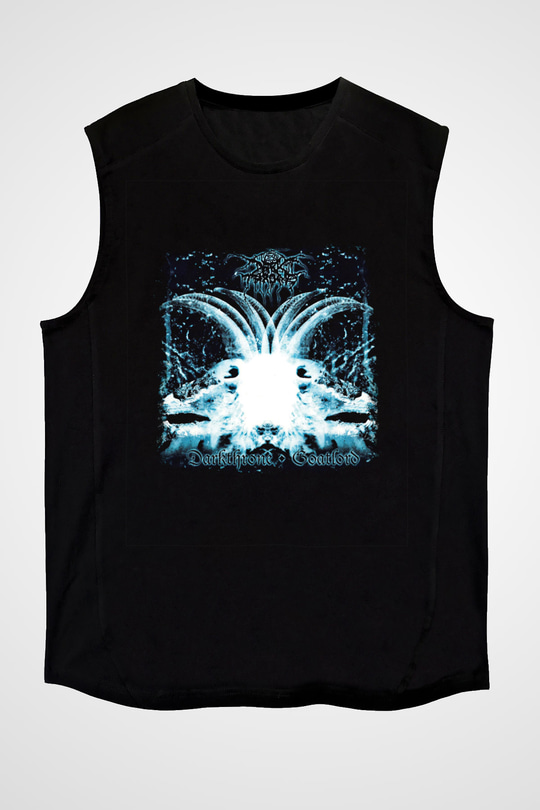 Darkthrone Baskılı Unisex Siyah Kolsuz Tişört