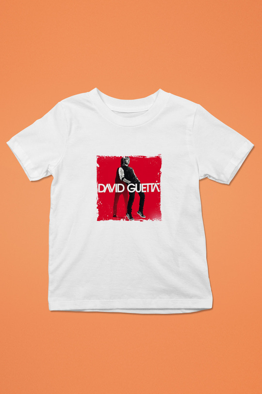 David Guetta Baskılı Beyaz Çocuk Tişört