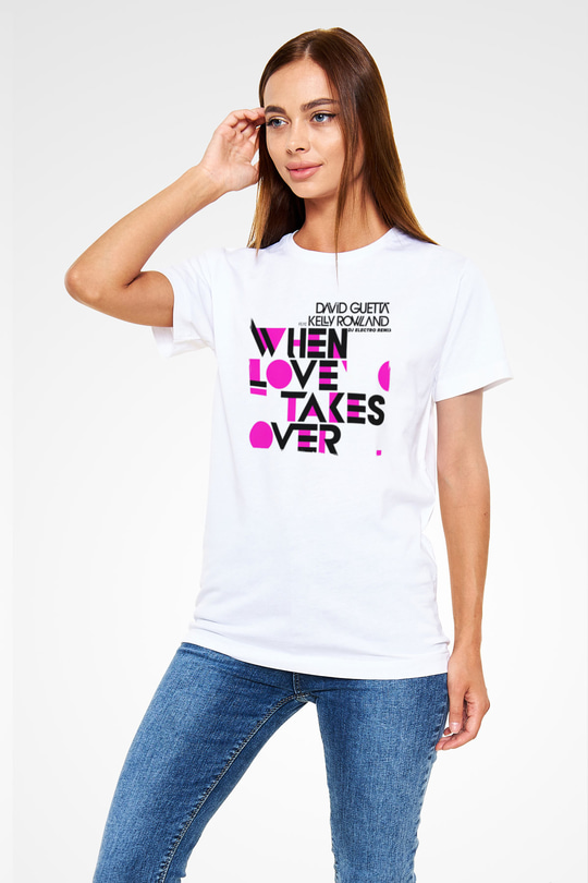 David Guetta Beyaz Unisex Tişört T-Shirt - TişörtFabrikası