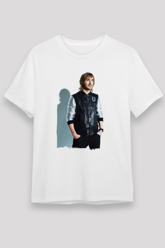 David Guetta Beyaz Unisex Tişört T-Shirt - TişörtFabrikası