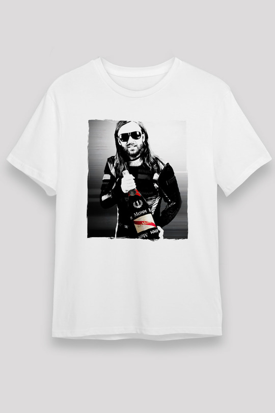 David Guetta Beyaz Unisex Tişört T-Shirt - TişörtFabrikası