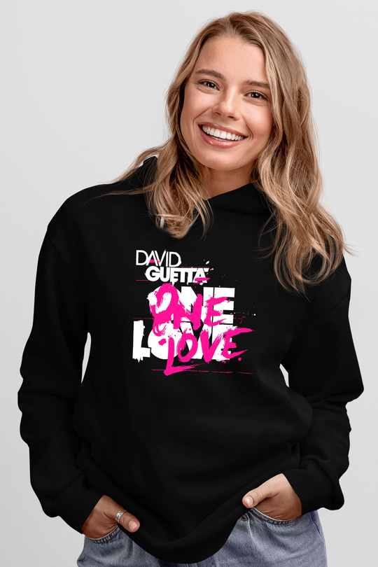 David Guetta Siyah Unisex Hoodie
