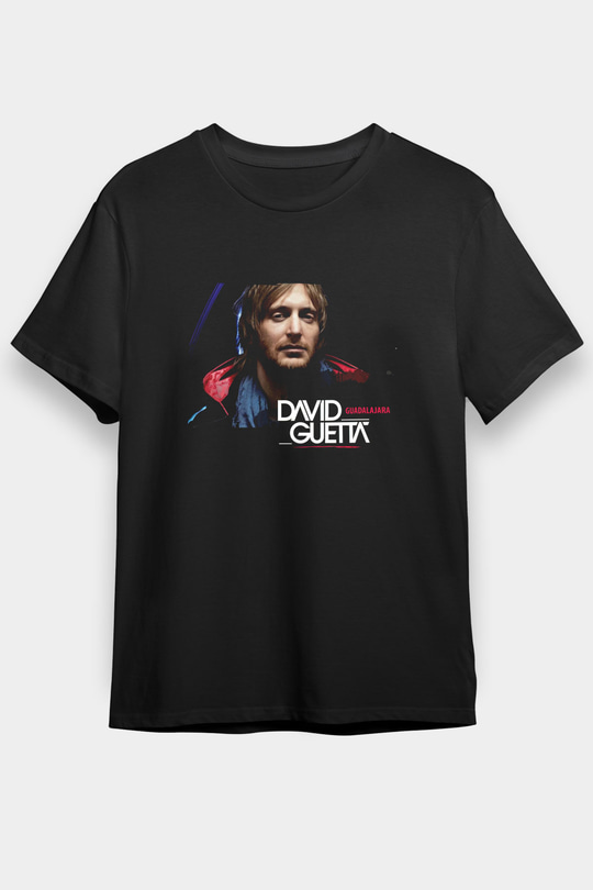 David Guetta Siyah Unisex Tişört T-Shirt - TişörtFabrikası