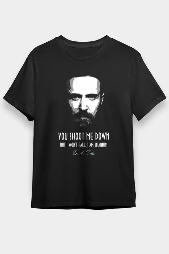 David Guetta Siyah Unisex Tişört T-Shirt - TişörtFabrikası