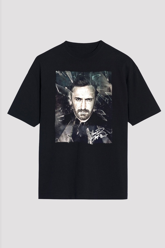 David Guetta Siyah Oversize Tişört Oversize T-shirt - TişörtFabrikası