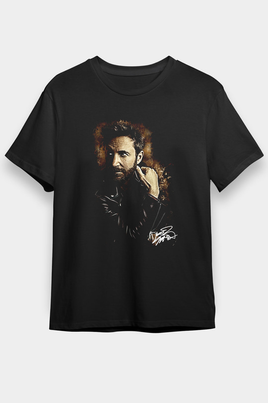 David Guetta Siyah Unisex Tişört T-Shirt - TişörtFabrikası