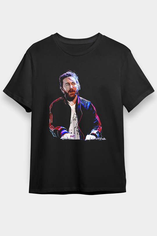 David Guetta Siyah Unisex Tişört T-Shirt - TişörtFabrikası