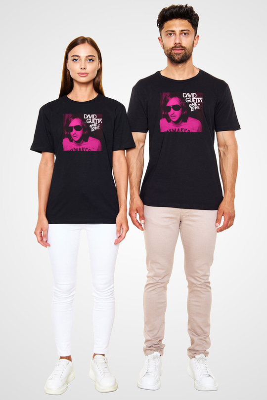 David Guetta Siyah Unisex Tişört T-Shirt - TişörtFabrikası