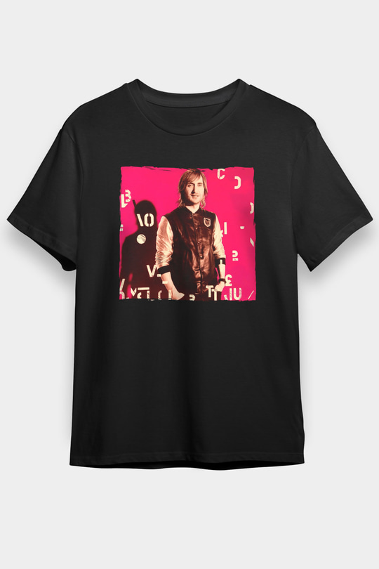 David Guetta Siyah Unisex Tişört T-Shirt - TişörtFabrikası