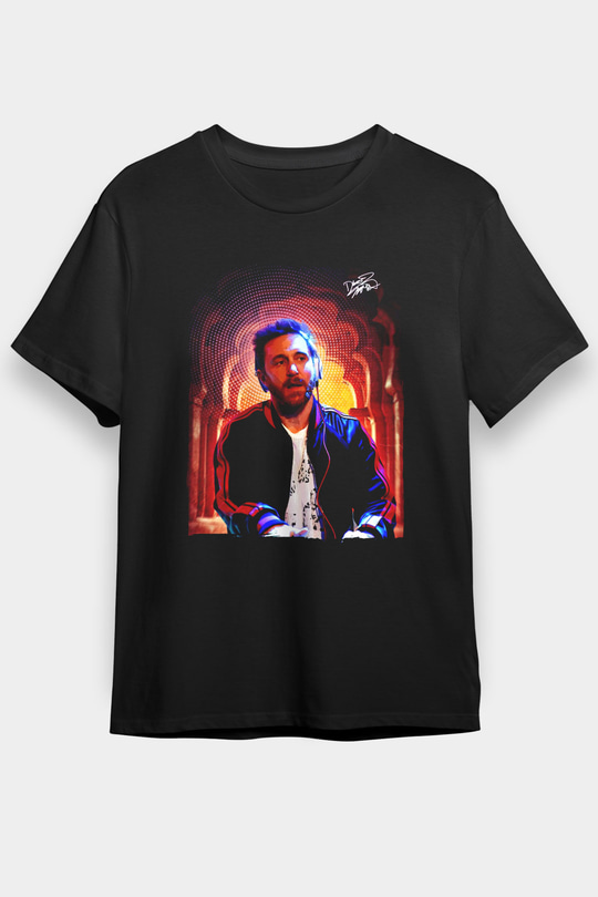 David Guetta Siyah Unisex Tişört T-Shirt - TişörtFabrikası