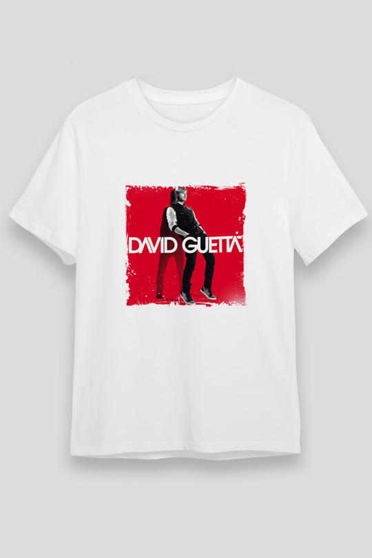 David GuettaBaskılı Beyaz Tişört