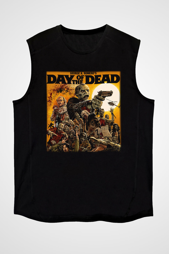 Day of the Dead Siyah Unisex Kolsuz Tişört