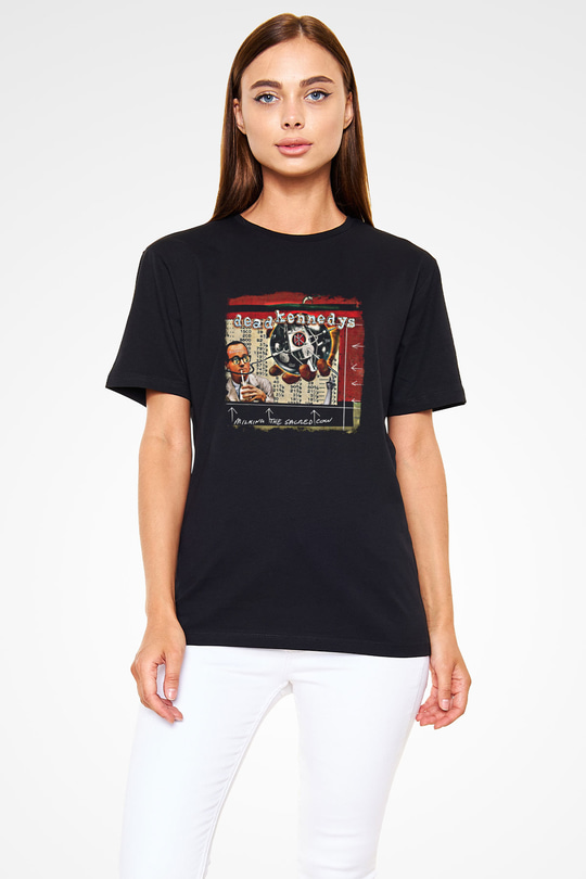 Dead Kennedys Baskılı Unisex Siyah Tişört