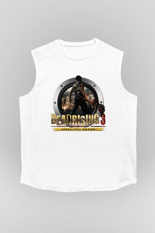 Dead Rising Beyaz Unisex Kolsuz Tişört