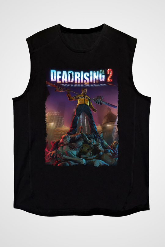 Dead Rising Siyah Unisex Kolsuz Tişört