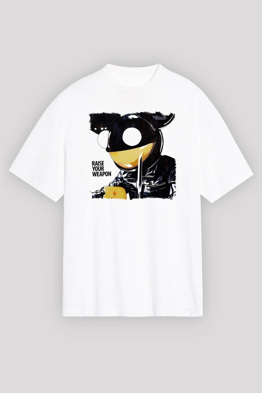 Deadmau5 Beyaz Unisex Oversize Tişört T-Shirt