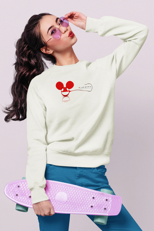Deadmau5 Beyaz Unisex Sweatshirt