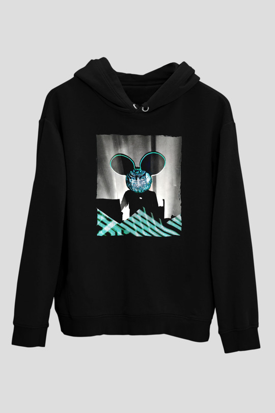 Deadmau5 Siyah Unisex Kapüşonlu Sweatshirt