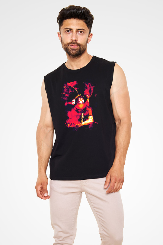 Deadmau5 Siyah Unisex Kolsuz Tişört
