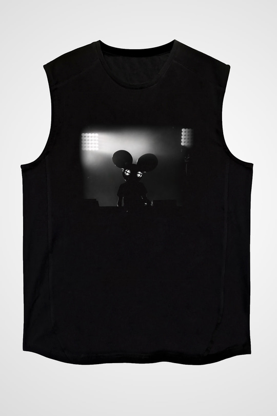 Deadmau5 Siyah Unisex Kolsuz Tişört