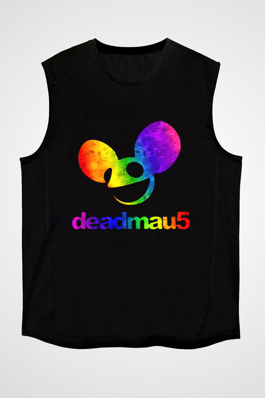 Deadmau5 Siyah Unisex Kolsuz Tişört