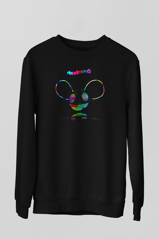 Deadmau5 Siyah Unisex Sweatshirt