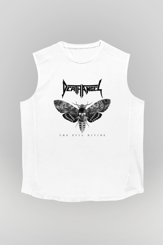 Death Angel Beyaz Unisex Kolsuz Tişört