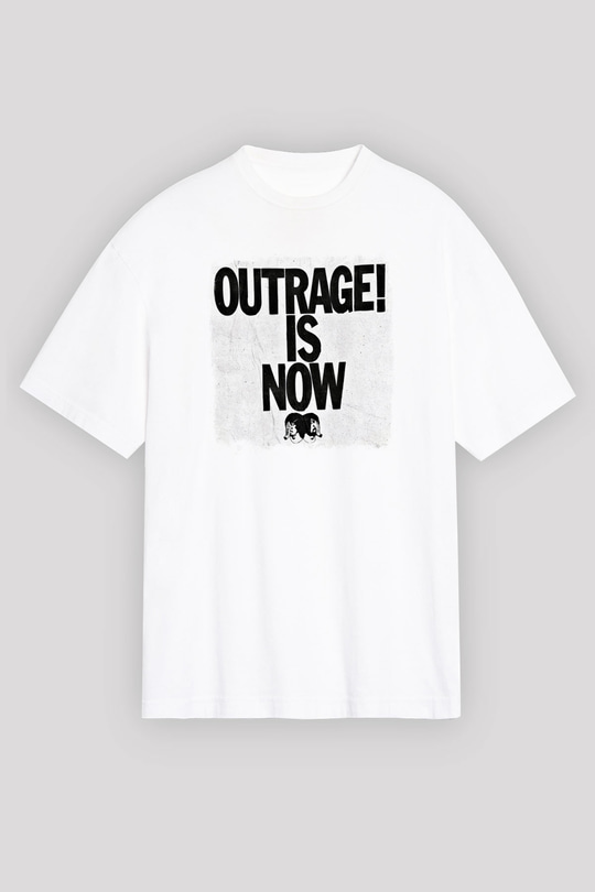 Death from Above Baskılı Unisex Beyaz Oversize Tişört
