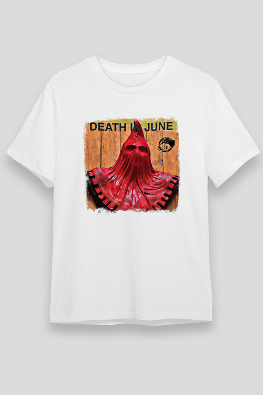 Death in June Baskılı Unisex Beyaz Tişört