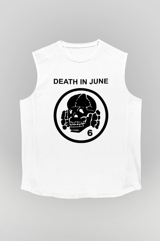 Death in June Beyaz Unisex Kolsuz Tişört