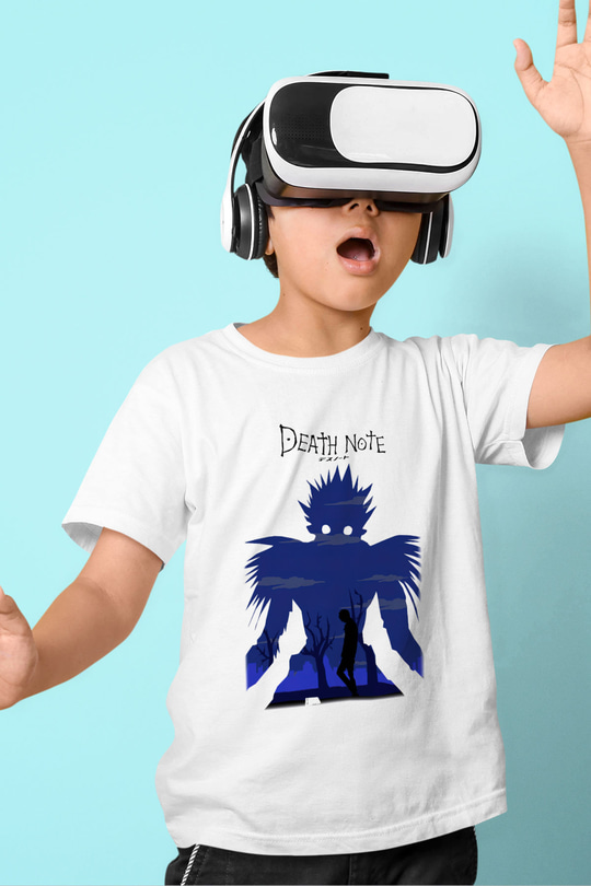 Death Note Baskılı Beyaz Unisex Çocuk Tişört